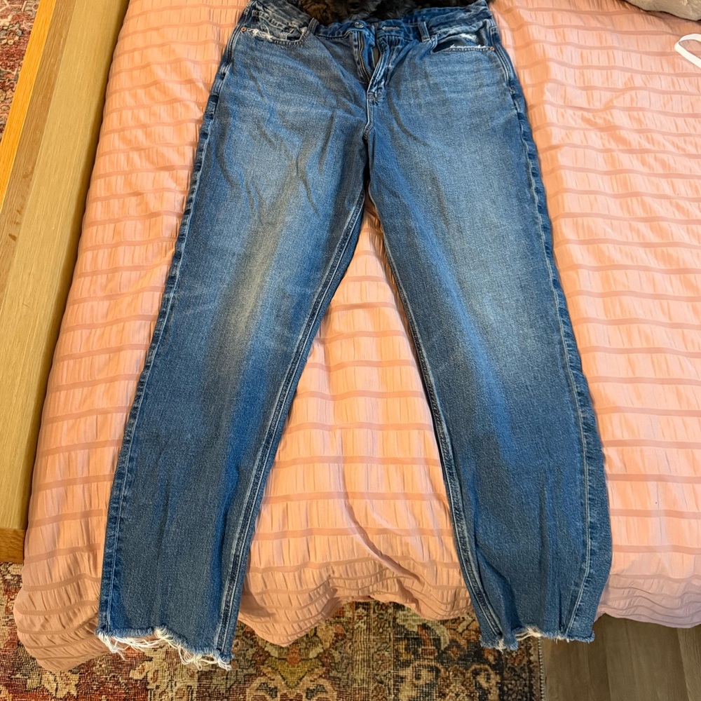 American Eagle Outfitters Blue Curvy Mom Jean